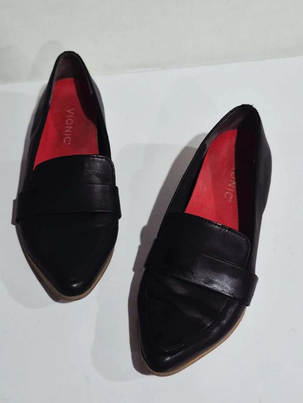 Dr. Scholl's Faxon Black Pointed Toe Slip-On Loafers Size 7M